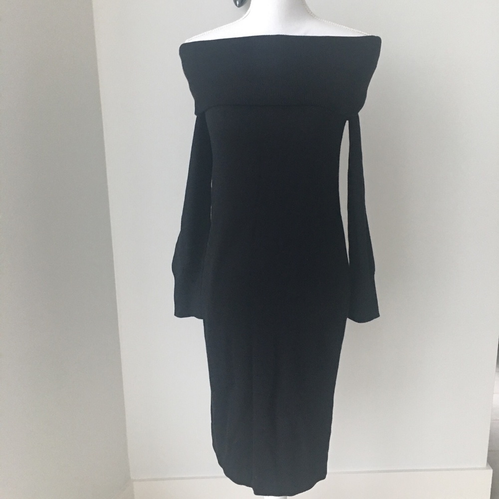 DKNY LUXURY GLAMOUR SWEATER PENCIL DRESS XS